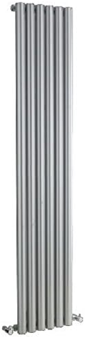 Bathroom Supastore Hudson Reed Savy Single Panel Designer Radiator Silver 1800 x 354