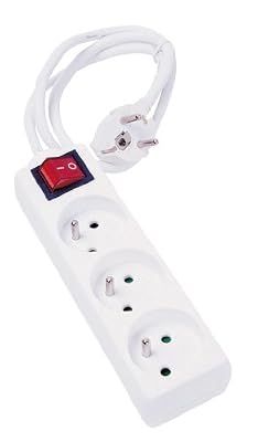 Expert Line Multiprise Cogex 3 prises 16A avec interrupteur