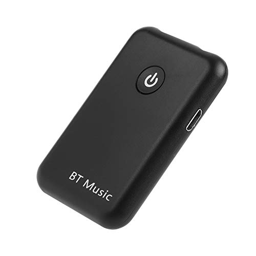 Preisvergleich Produktbild Mugast Bluetooth Adapter,Tragbar 2in1 Wireless Bluetooth Empfänger Transmitter Audio Transceiver,Kabellos Echtzeit Audio Empfänger Sender Adapter für iPhone / Android / Lautsprecher usw.