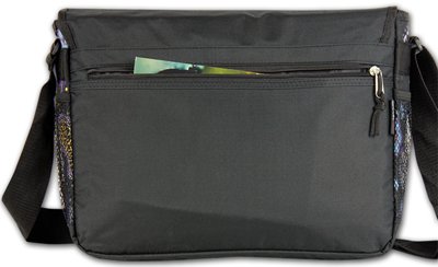 DANIEL RAY Umhängetasche ISORA Schultertasche Damen Laptop Tasche Notebook Messenger Schwarz - 4