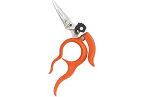 TENARTIS Ciseaux Multi-Usage "Doigts Libres" pour Jardinage, Bonsai, Récolte de Fruits et Légumes 12 cm - Saboten 1318S Made in Japan