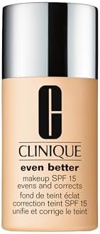 Clinique Even Better Makeup Medium Coverage Foundation Broad Spectrum SPF 15 fondotinta modulabile | Uniforma il tono e riduce l'aspetto delle macchie scure, 30 ml
