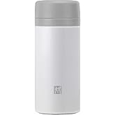ZWILLING THERMO&Ccedil;AY DEMLİKLİ MATARA, 420 ML | PASLANMAZ &Ccedil;ELİK | BEYAZ-GRİ