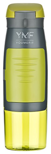 Wasserflasche Sport mit Fach für Geld, Schlüssel / praktische Flasche für Fitness, Training, Gym, Outdoor, Schule, Freizeit / Trinkflasche – BPA frei, auslaufsicher / sports water bottle – 750ml - 2