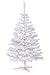 Produktbild Hop-Sport 820040 Künstlicher Weihnachtsbaum Deluxe, 180 cm, grün / weiß