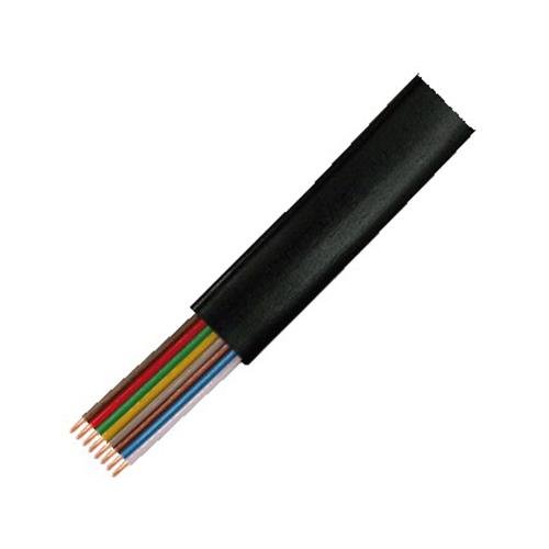 Preisvergleich Produktbild LogiLink® Telefonkabel, flach, 8-Adrig, schwarz, 100m[CM08]
