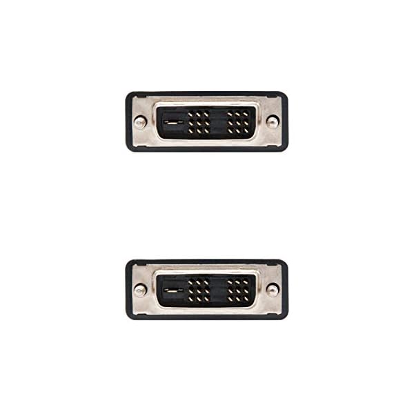 NANOCABLE 10.15.0602 - Cable DVI a DVI con ferrita Single Link 18+1, Macho-Macho, Negro, 1.8mts - Image 4