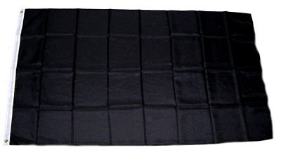 MM Trauer Fahne/Flagge, wetterfest, schwarz, 150 x 90 x 1 cm, 16293