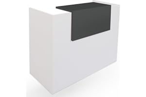 GENÉRICO OFILIKE. Mostrador Basic. Ideal para Oficina. y Recepción Fácil Montaje. (Gris Grafito) (100cm Ancho)