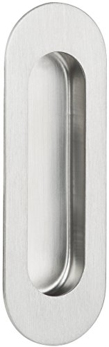 1 Stk. GedoTec® Möbelgriffe Schiebetürgriff AALTO Edelstahl matt gebürstet | 120 x 40 mm | Griffschale rund | Einlass-Griff abgerundet unsichtbar ohne Anschraublöcher | Markenqualität für Ihren Wohnbereich - 2