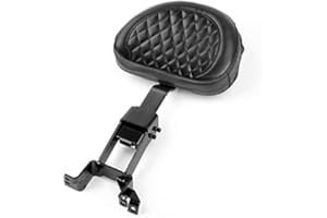 Bruce & Shark Dossier de conducteur enfichable Sissy Bar + Kit de Montage adapté pour Indian Chieftain Roadmaster 14-18 Blk