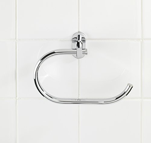 Wenko 22285100 Power-Loc Handtuchring Puerto Rico – Befestigen ohne bohren, Zinkdruckguss, 23.5 x 17 x 6.5 cm, Chrom - 2