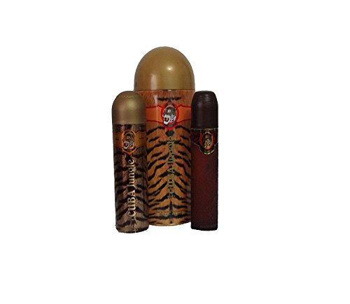 Parfum de France Cuba Jungle Tiger Women/Femme, Set de regalo, Eau de Parfum 100 ml, DEO, 50 ml