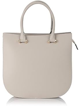 Laura Moretti - Ledertasche mit Wildleder und Reißverschluss