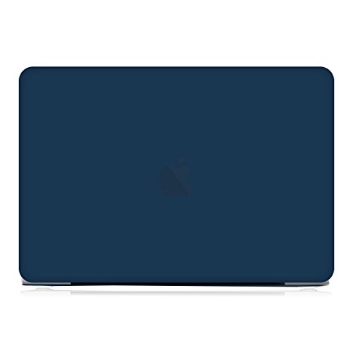 kwmobile Hardcase Laptop Hülle für Apple MacBook Pro Retina 15″ (ab Anfang 2013) – Dunkelblau dünne gummierte Schutzhülle Cover Case Tasche - 2