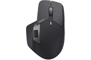 Rapoo MT760L mysz bezprzewodowa 4000 DPI, przyjazny dla środowiska, akumulator do ponownego ładowania, ergonomiczny, PC i Mac, szaro-czarna