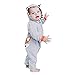 Produktbild JiaMeng Neugeborenes Kind Baby Streifen Fox Jungen Mädchen Kleidung Hoodie Overall Outfits