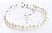 Ivory First Holy Communion Bracelet - Freshwater Pearl and Sterling Silver Cross Charm