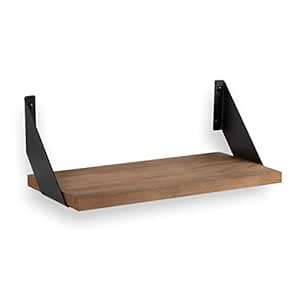 Wallniture Cove Rustic And Modern Home Decor Floating Shelves Wall Mounted Wood Wall Storage Shelves For Living Room Bedroom Kitchen And Bathroom Walnut Amazon In Home Kitchen