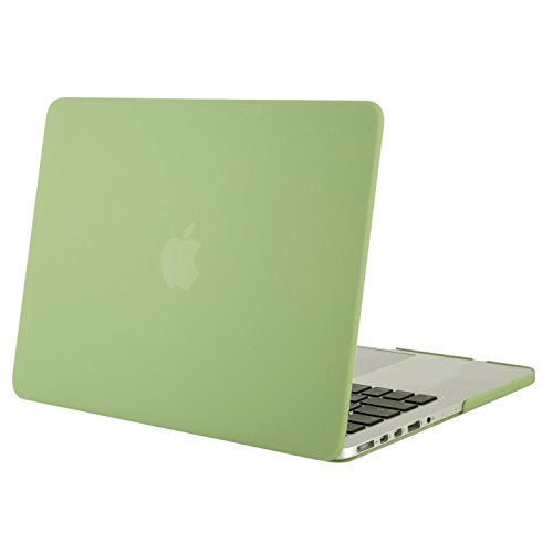 MOSISO Ultra Slim Plastik Hartschale Schutzhülle Hülle Snap Case für Macbook Pro 13 Zoll mit Retina Display NO CD-ROM Drive (A1502 / A1425), Chartreuse