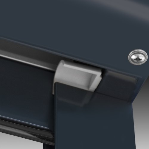 Vorbaurollladen Typ Loop, 39mm Aluminium-Lamelle 145x140cm mit Gurtwickler, Bedienseite: Links, (weiß (ähnlich RAL 9010)) als Maßanfertigung - 6