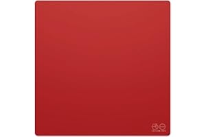 Lethal Gaming Gear Saturn Pro Tapis de Souris Gamer - XL SQ - Soft - Rouge - Tapis Souris Carré pour PC Gamer et Le Bureau (500 x 500mm)