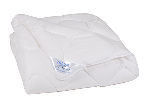 Traumnacht 03831395140 3-Star Leicht Bettdecke, Polyester, waschbar, weiß, 135 x 200 cm - 3