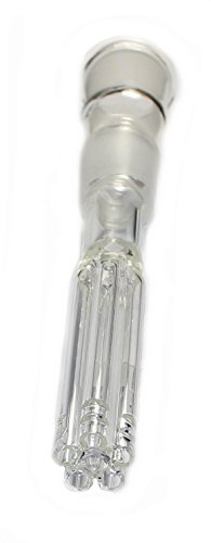 budawi® – Diffuser Adapter L.13 cm (Percolator Kupplung) für 18.8er Chillum, für Glas Kopf, Zylinder-zubehör, Heavy-Kupplung - 3