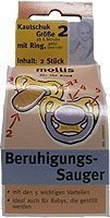 Mollis Kautschuk-Beruhigungsauger Gr.2 mit Ring 2 Stk