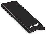 PARIXO RFID Blocking Metal 6 Slots Stainless Steel Aluminum Credit Card Holder Wallet case for Men and Women (Black)