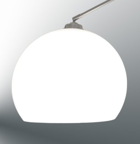 Bogenleuchte mit weißem Lampenschirm, langer Lampenbogen, Lilli XL 10452 - 4