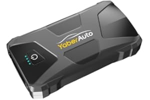 YaberAuto Jump Starter Power Pack, 2500A Car Battery Booster Jump Starter,Portable Car Jump Starter with Jump Leads, LED Flashlight