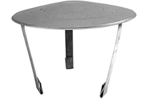 ‎KS24 FAL Regenhut mit Streben 120mm Durchmesser Ofenrohr Rauchrohr feueraluminiert Silber