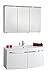 Produktbild Kesper Badmöbel 3017910682023000 2-teilig Bad Saarow, Waschplatz 52x100x48,5, Spiegelschrank, 71,5 x 100 x 27,5 cm, alu/weiß
