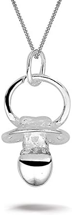Montebello Sterling Silver 925 Necklace with Pendant Women Pacifier Baby Dummy