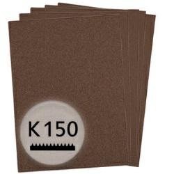 K150 Schleifpapier in 10 Bögen, 230x280mm - für Metall und Stahl