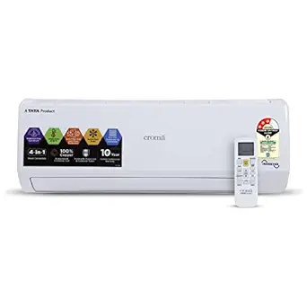 Croma 1.6 Ton 3 Star Inverter Split AC (Copper Condenser, 2022 Model, CRLAIN0193T0254, White) with Free Standard Installation