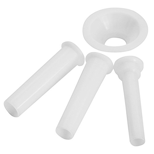 Westmark Wurstfülltrichter-Set, 4-tlg., Durchmesser: 1/1,5/2 cm, Zubehör für Westmark Fleischwolf 97502260/Gr. 5, Kunststoff, Weiß, 14932230 - 2