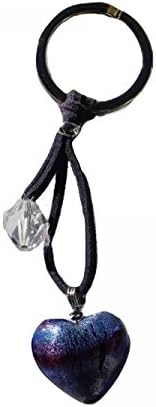 Corte Murrina - PORTE CLES &amp; PERLES DE MURANO COEUR VIOLET