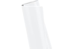 Prime Vinyl vinyle adhésif Blanc mat- 30 cm x 183 cm - Rouleau de vinyle Blanc mat - Vinilo adhesivo permanent - Rouleau de vinyle pour Cricut et Autres découpeurs de bricolage