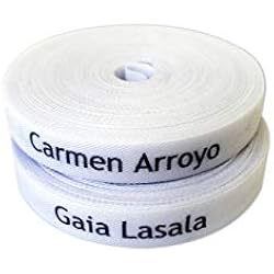 100 ETIQUETAS DE TELA PARA MARCAR LA ROPA (PLANCHAR) CINTA TERMOADHESIVA PARA GUARDERIAS, ESCUELAS, COLEGIOS Y RESIDENCIAS. ETIQUETAS PERSONALIZADAS CON CERTIFICADO ECOLÓGICO