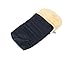 Produktbild Baby Lammfell Fußsack Kinderwagensack blau (Patch)