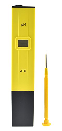 FiveSeasonStuff® Hohe Genauigkeit Taschenformat Digitales Taschen PH Wassertester / pH-Wasserzähler Messgerät Tester Stift LCD Monitor Aquarium Pool Wasser Labor mit ATC (automatische Temperaturkompensation), 0-14 pH Messbereich, Auflösung 0,01 - 7
