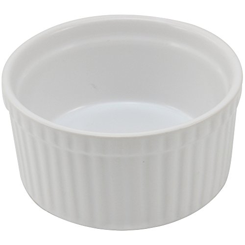 COM-FOUR® 6 Stück Ragout Fin Schalen, Auflaufform, Pastetenförmchen, Creme Brulee, weiß - 2