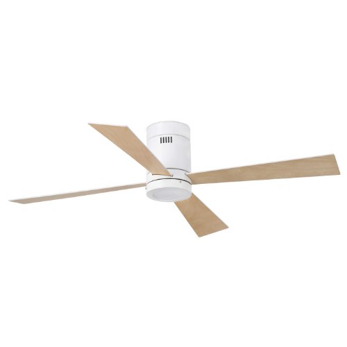 Faro Barcelona Timor 33372 – Fan mit Licht (Glühbirne enthalten) LED 12 W, stahl Motor, Fledermäuse, MDF und PC Weiß Opal, Weiß - 2