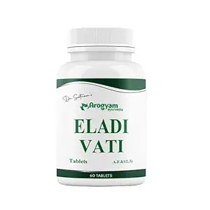 AROGYAM Eladi Vati Tablets, Eladi Bati, Pippali Extract, Ayurveda Herbal Medicine, Healthy Digestion Ayurveda Tablets (60 Tablets)