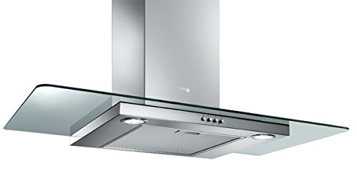 TURBOAIR Cappa Cucina Aspirante 90 cm colore Inox Vetro -SEMPIONE IX/A/90