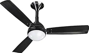 V-Guard Imagina Smart LED 3 Blade Ceiling Fan, Black
