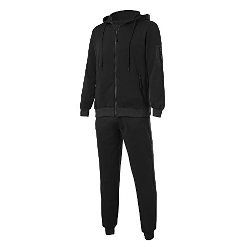 Preisvergleich Produktbild Oliviavan,Anzug Herren Basic Anzug Kapuzen Pullover Sweatjacke Pullover Hoodie Anzug Sportbekleidung Sweatshirt Männer Herbst Winter Patchwork Sweatshirt Top Hosen Sets Sport Anzug Trainingsanzug