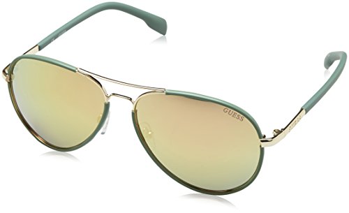 Preisvergleich Produktbild Guess Unisex-Erwachsene Sonnenbrille GF026132G59, Grün, 52
